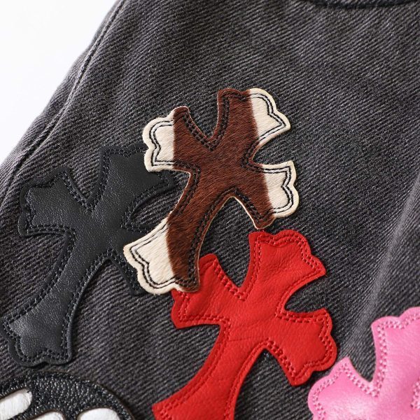 13434616269539862 CHROME HEARTS グラフィティデニムパンツ ダークグレー