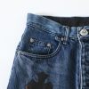 CHROME HEARTS クロスパッチワークデニム ブルー