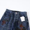 CHROME HEARTS クロスパッチワークデニム ブルー