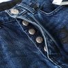 CHROME HEARTS クロスパッチワークデニム ブルー