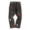 CHROME HEARTS ストレートデニムパンツ ブラック