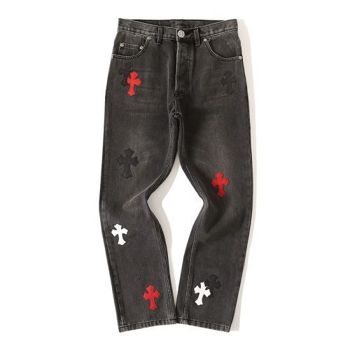 CHROME HEARTS ストレートデニムパンツ ブラック