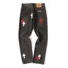 CHROME HEARTS ストレートデニムパンツ ブラック