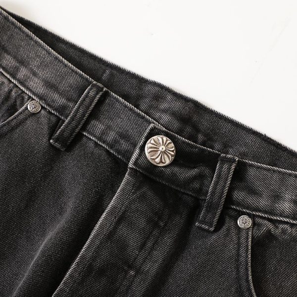 CHROME HEARTS ストレートデニムパンツ ブラック