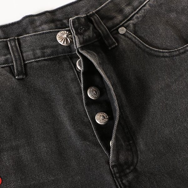 CHROME HEARTS ストレートデニムパンツ ブラック