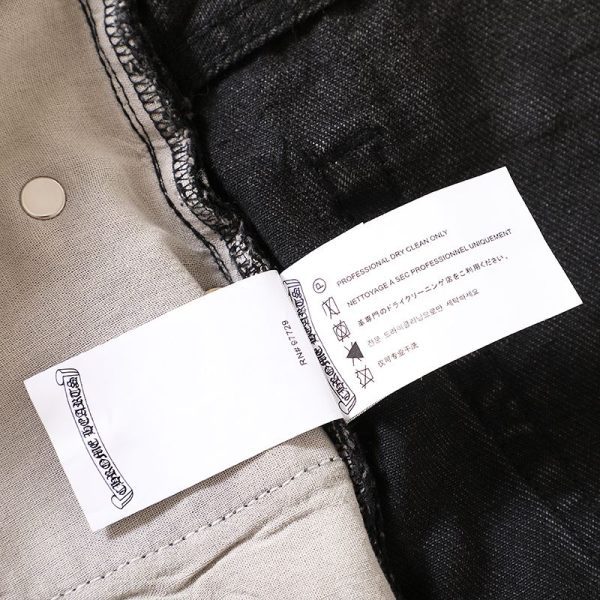 CHROME HEARTS ストレートデニムパンツ ブラック