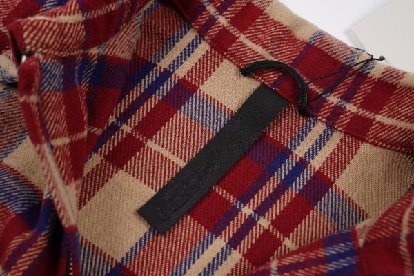 CHROME HEARTS チェックシャツ 红蓝米格纹