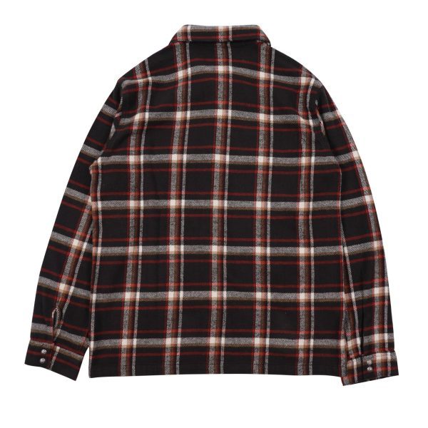 CHROME HEARTS チェックシャツ 黑红白棕格纹