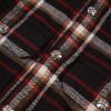CHROME HEARTS チェックシャツ 黑红白棕格纹