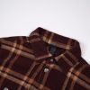 CHROME HEARTS チェックシャツ 酒红棕千鸟纹
