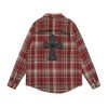 CHROME HEARTS チェックシャツ 红色格纹