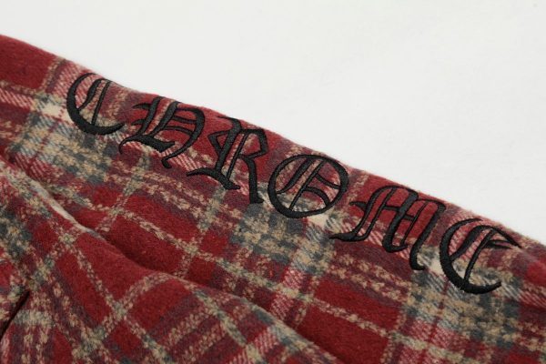 CHROME HEARTS チェックシャツ 红色格纹