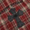CHROME HEARTS チェックシャツ 红色格纹