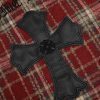 CHROME HEARTS チェックシャツ 红色格纹