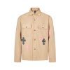 CHROME HEARTS チェックシャツ 米色十字架刺绣