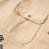 CHROME HEARTS チェックシャツ 米色十字架刺绣