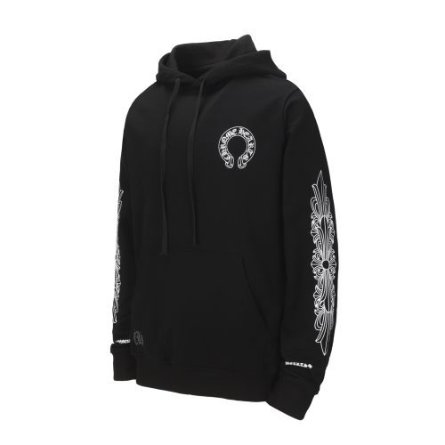 CHROME HEARTS パーカー ブラック CHロゴ刺繍