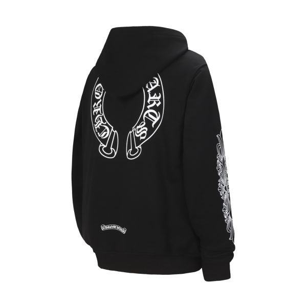 CHROME HEARTS パーカー ブラック CHロゴ刺繍