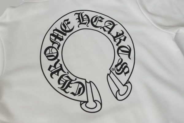 CHROME HEARTS パーカー ホワイト ロゴプリント