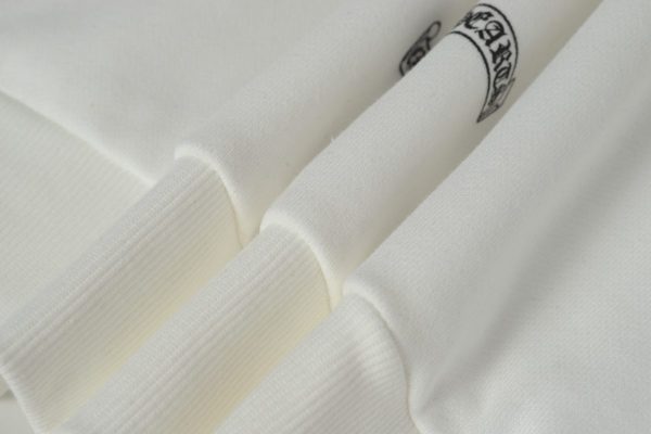 CHROME HEARTS パーカー ホワイト ロゴプリント