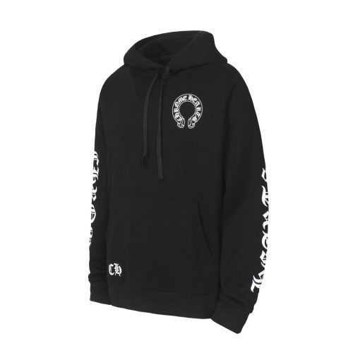 CHROME HEARTS パーカー ブラック CHロゴ刺繍サイド
