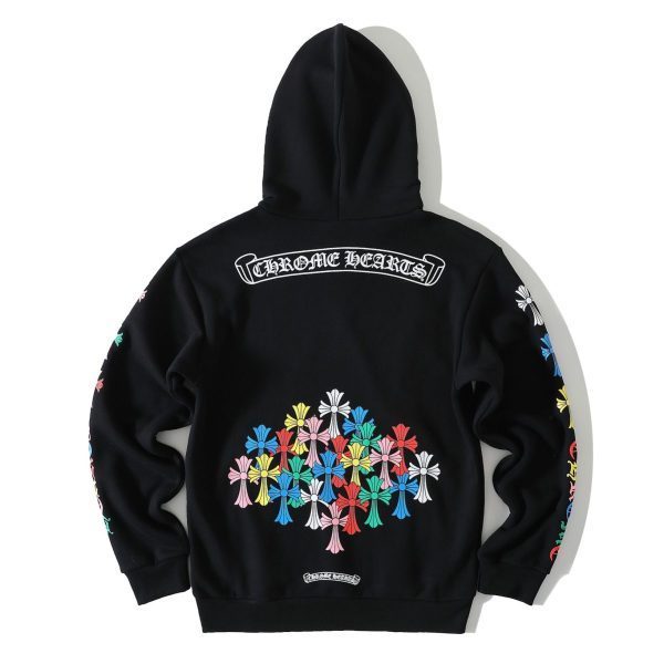 13434624351326492 CHROME HEARTS パーカー ホワイト バナー文字