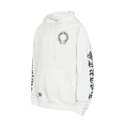 CHROME HEARTS パーカー ホワイト ネックタグ