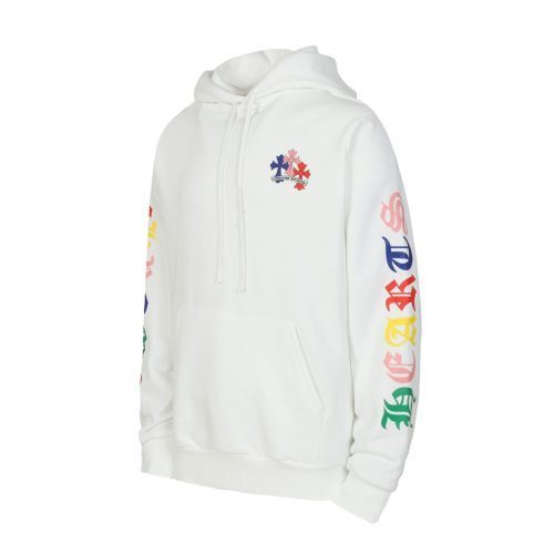 CHROME HEARTS パーカー ホワイト コラボタグ