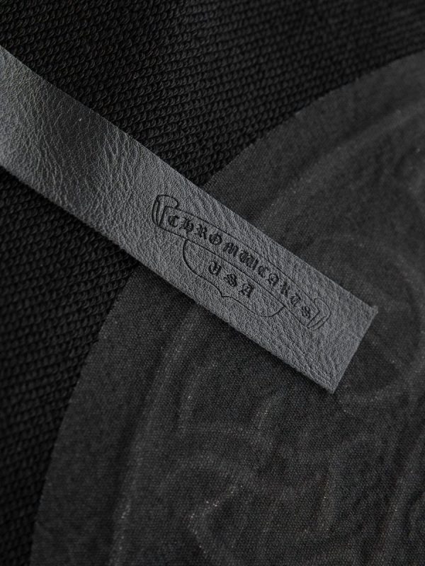 CHROME HEARTS パーカー ブラック ピンククロス
