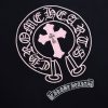 CHROME HEARTS パーカー ブラック ピンククロス