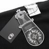 CHROME HEARTS パーカー ブラック ピンククロス