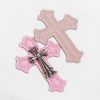 CHROME HEARTS パーカー ホワイト ピンククロス