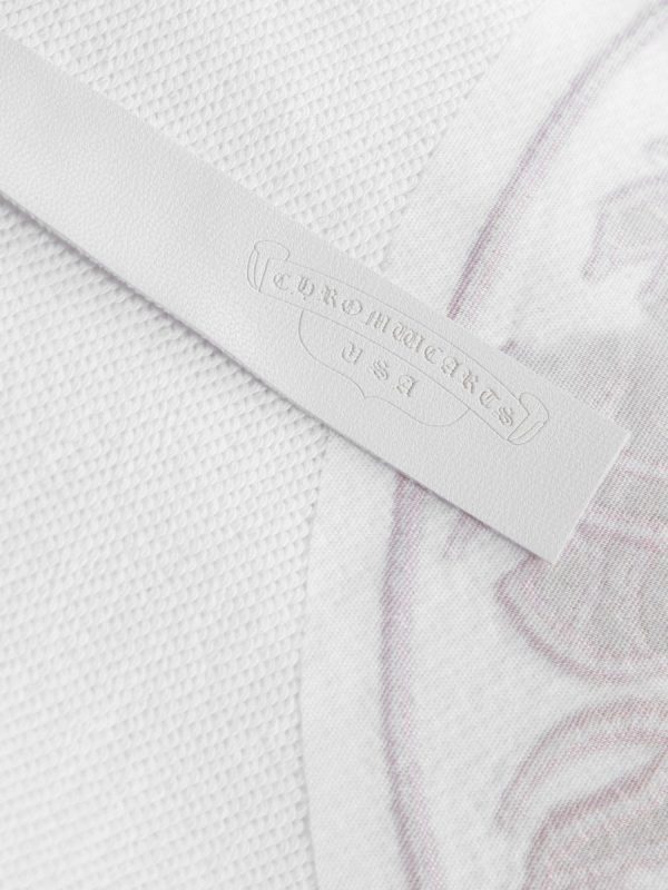 CHROME HEARTS パーカー ホワイト ピンククロス