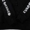 CHROME HEARTS パーカー ブラック×ホワイト バナー