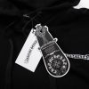 CHROME HEARTS パーカー ブラック×ホワイト バナー