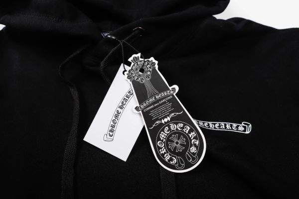 CHROME HEARTS パーカー ブラック×ホワイト バナー
