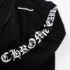 CHROME HEARTS パーカー ブラック×ホワイト バナー