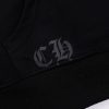 CHROME HEARTS パーカー ブラック×ホワイト バナー