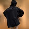 CHROME HEARTS パーカー ブラック スリーブプリント