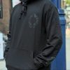 CHROME HEARTS パーカー ブラック スリーブプリント