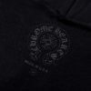 13434624728836035 CHROME HEARTS パーカー ブラック×ホワイト ゴシック文字