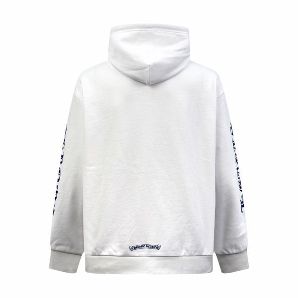 CHROME HEARTS パーカー ホワイト ブルースリーブ