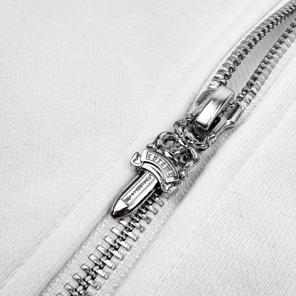 CHROME HEARTS パーカー ホワイト ブルースリーブ