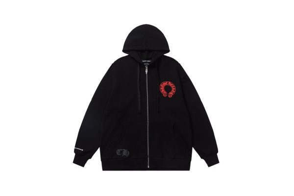 CHROME HEARTS パーカー ブラック リングロゴ
