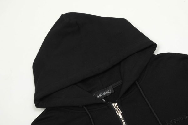 CHROME HEARTS パーカー ブラック 袖口ディテール