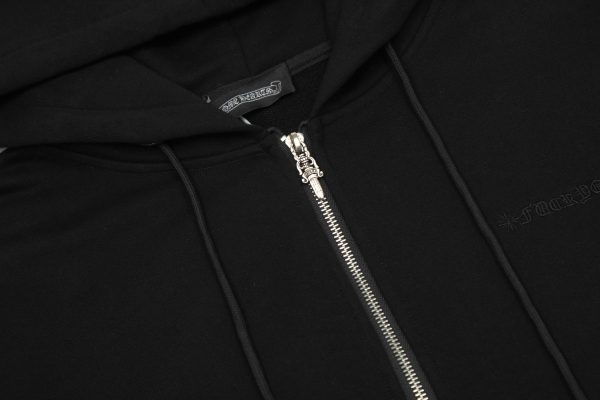 CHROME HEARTS パーカー ブラック 袖口ディテール