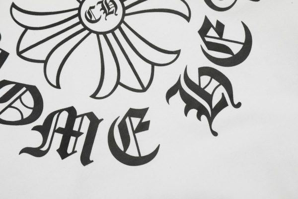 CHROME HEARTS パーカー ホワイト 無地