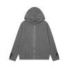 CHROME HEARTS パーカー グレー レザークロスパッチ