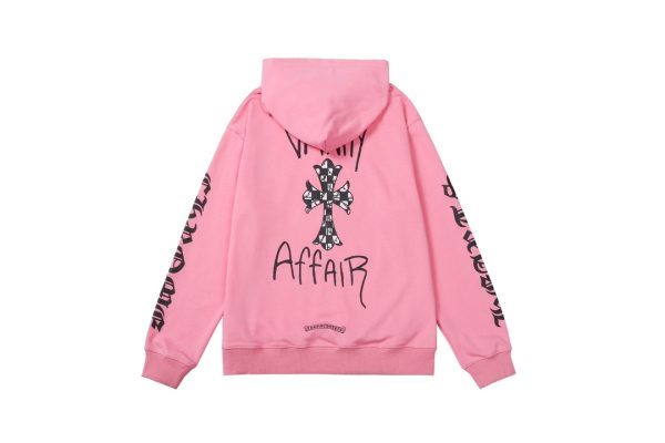 CHROME HEARTS パーカー ピンク チェッカー