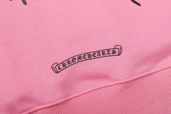 CHROME HEARTS パーカー ピンク チェッカー